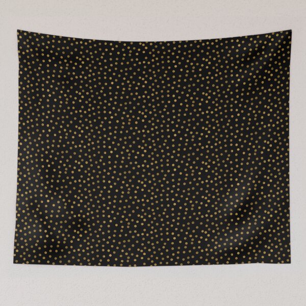 Item preview, Golden polka dots on black designed and sold by Arinom.