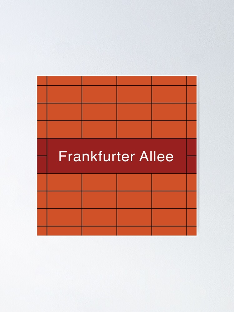 Alternate view of Frankfurter Allee Station Tiles (Berlin) Poster