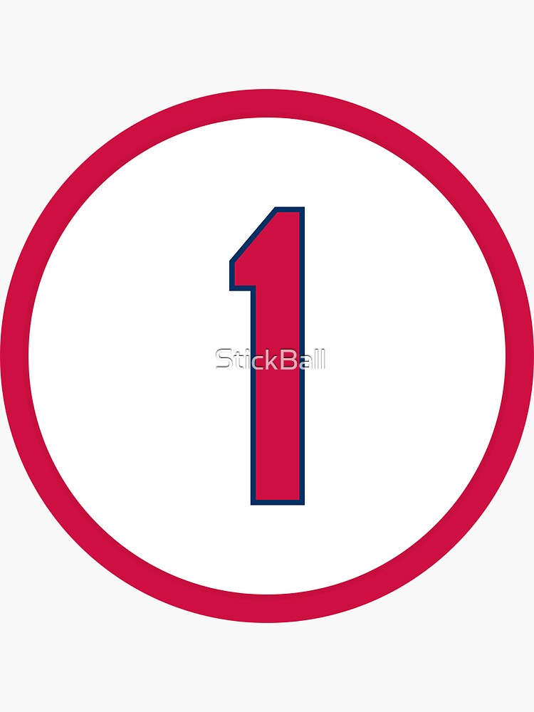 Ozzie Smith #1 Jersey Number Sticker for Sale by StickBall