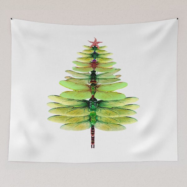 Item preview, Dragonfly Tree - Winter solstice - Christmas tree- box holiday set- woodland christmas- dragonfly Christmas  designed and sold by ThomasTrump.