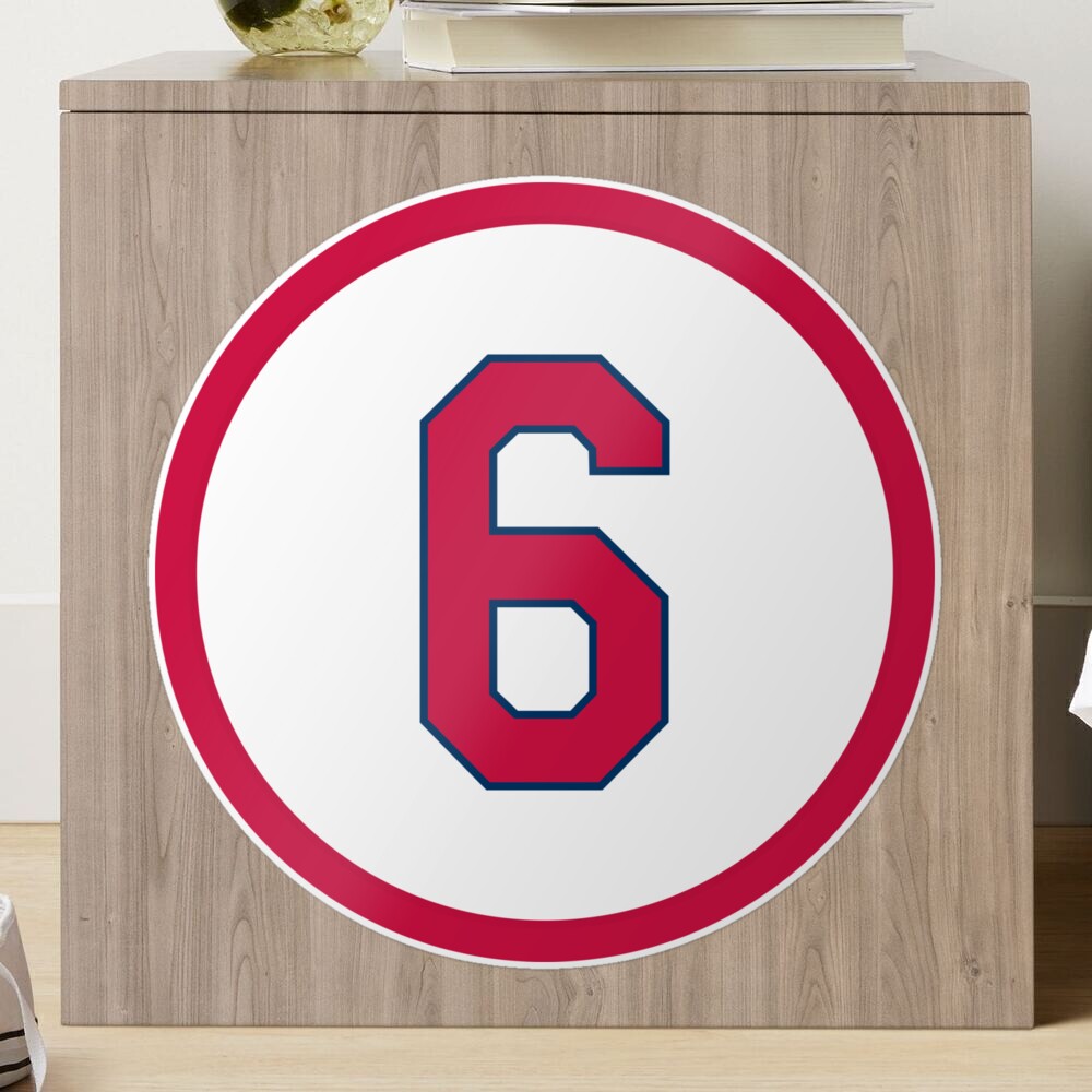 Stan Musial #6 Jersey Number Sticker for Sale by StickBall