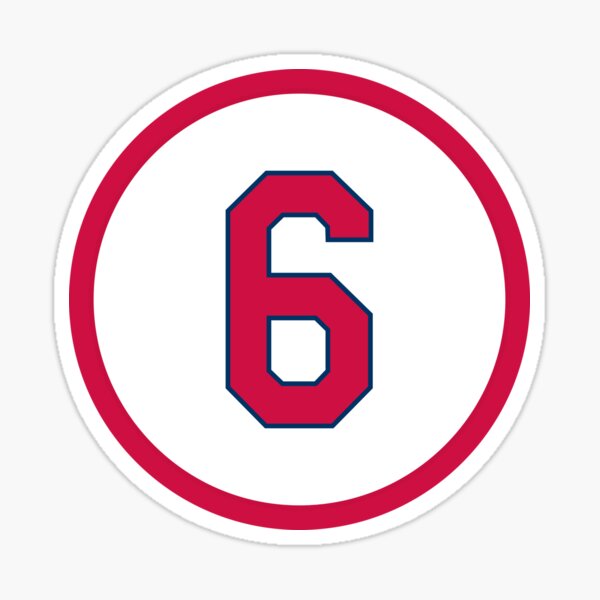 Stan Musial #6 Jersey Number Sticker for Sale by StickBall