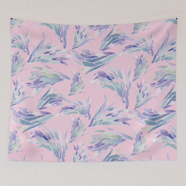 Item preview, Succulent Pattern Pink- watercolor  designed and sold by joyfultaylor.
