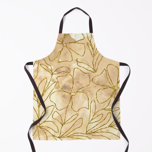 Item preview, Vintage Gold Floral Pattern designed and sold by adortopia.