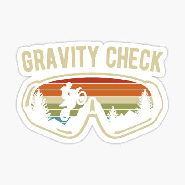 Item preview, Motocross Gravity Check Vintage Retro Dirt Bike Funny Gift designed and sold by tempotats.