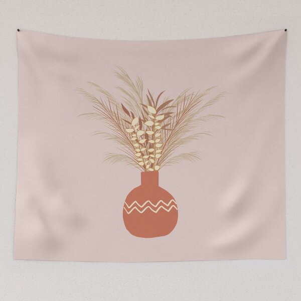 Item preview, Boho Pampas Grass and Leaves designed and sold by cation-studio.
