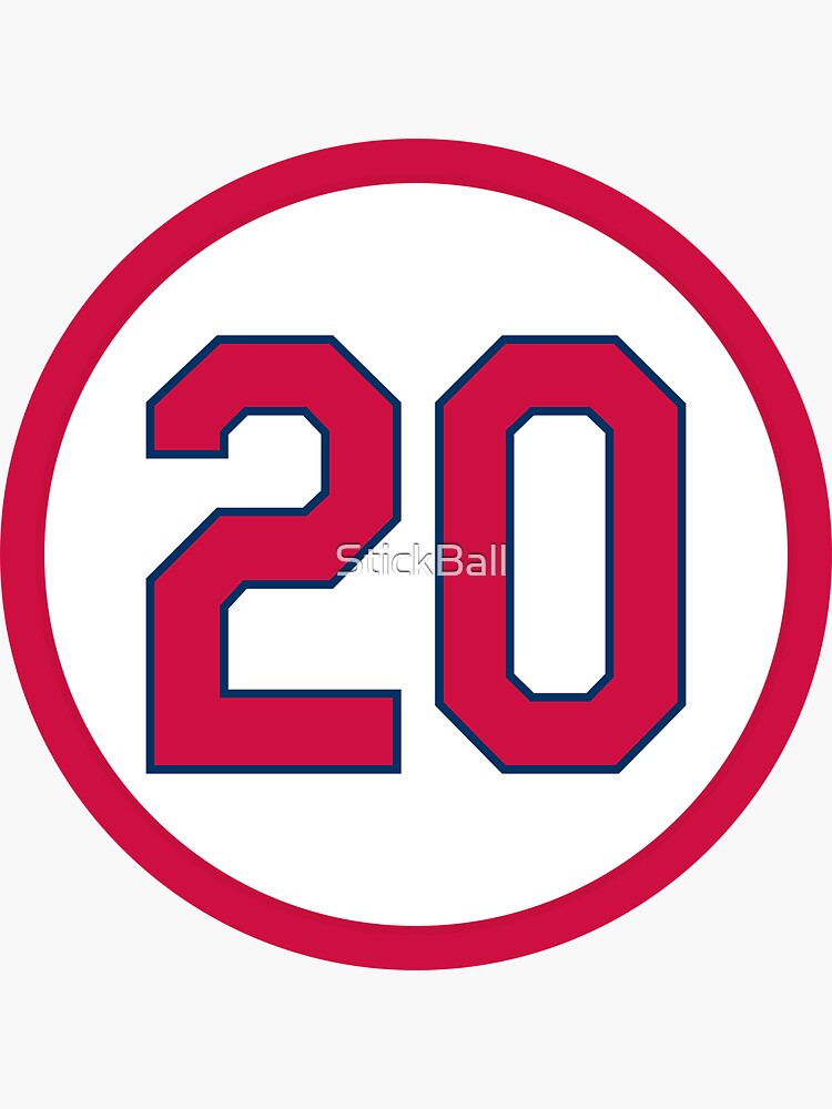Lou Brock #20 Jersey Number Sticker for Sale by StickBall