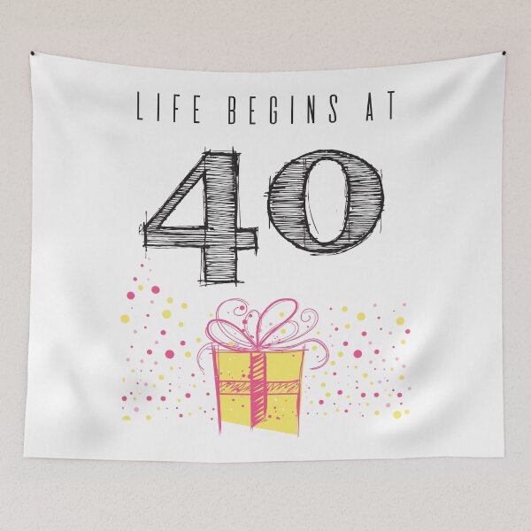 Item preview, Life Begins At 40 designed and sold by 4AllTimes.