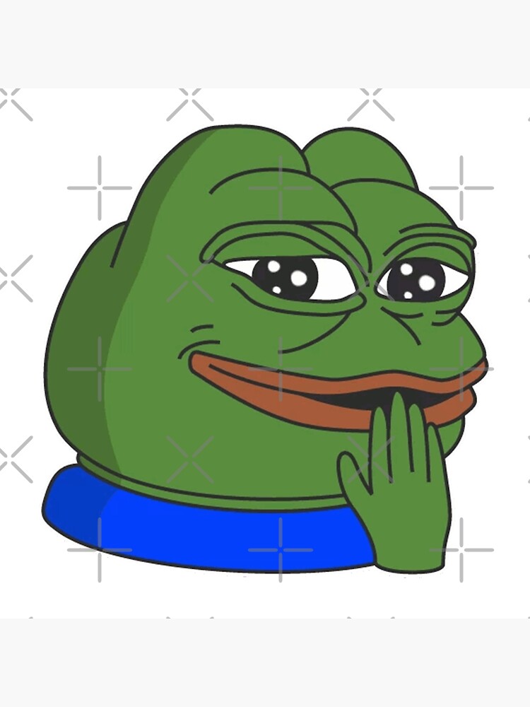 Pepega in HD Twitch Emote | Art Board Print