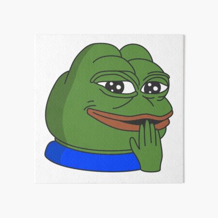 Pepega in HD Twitch Emote | Art Board Print