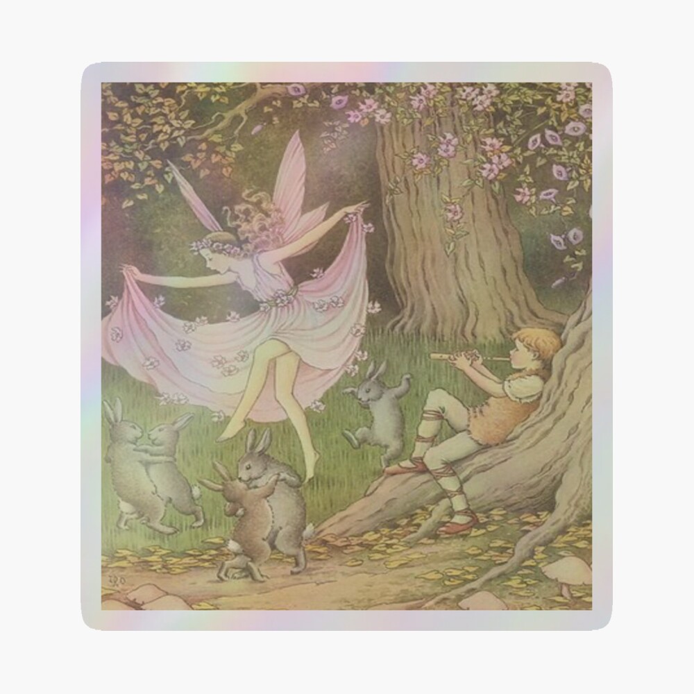 Ida Rentoul Outhwaite Vintage Fairy Dancing in the forest
