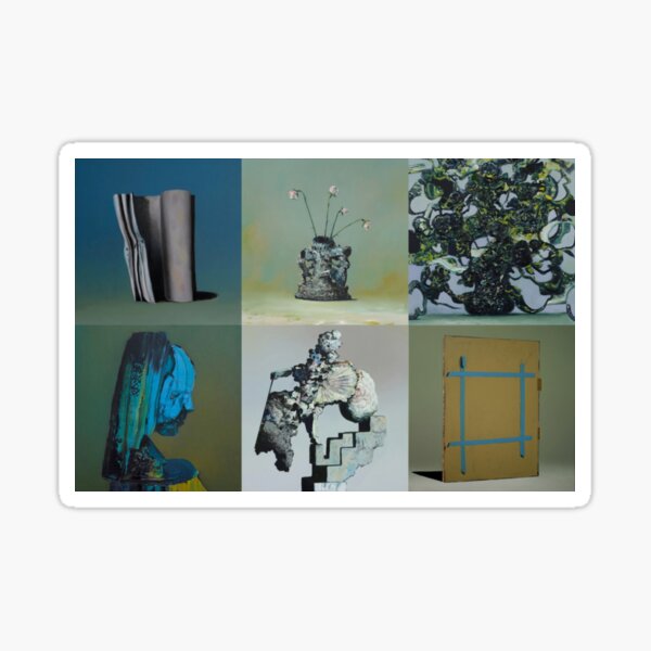 Everywhere at the End of Time by the Caretaker Album Cover Art Collection by Ivan Seal Sticker