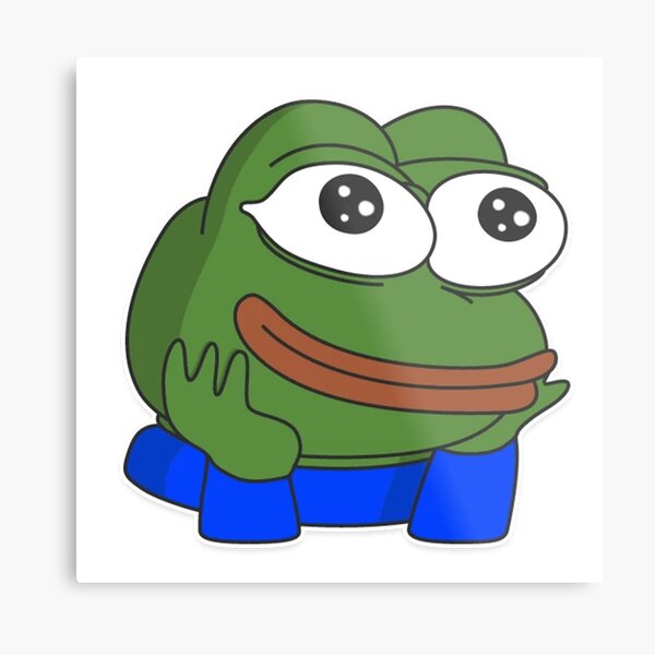 Pepega Funny Stream Emote' Poster, picture, metal print, paint by Husti