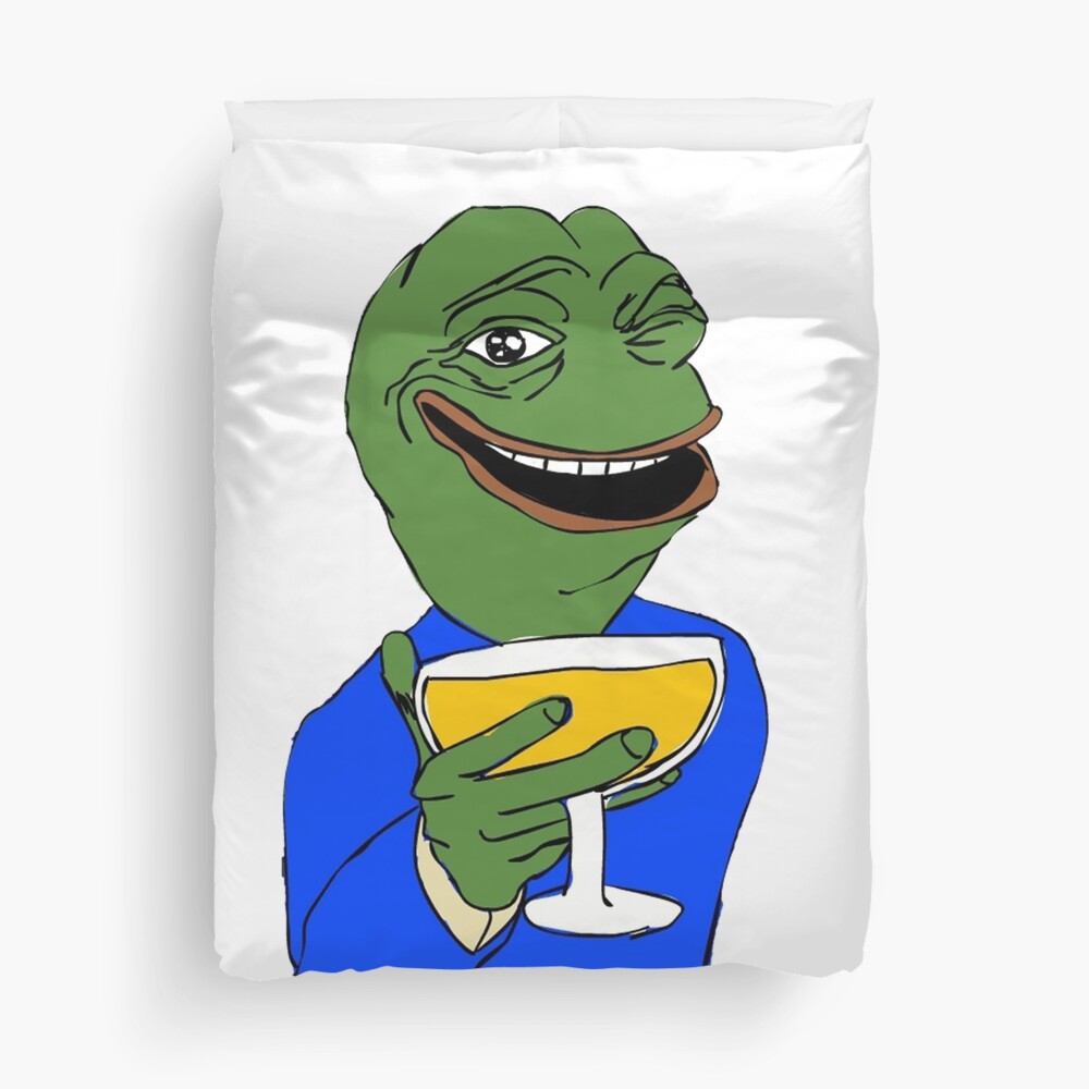 Sodapoppin Pepe Twitch Streamer Emote Pepega Dank Meme Duvet Cover ...