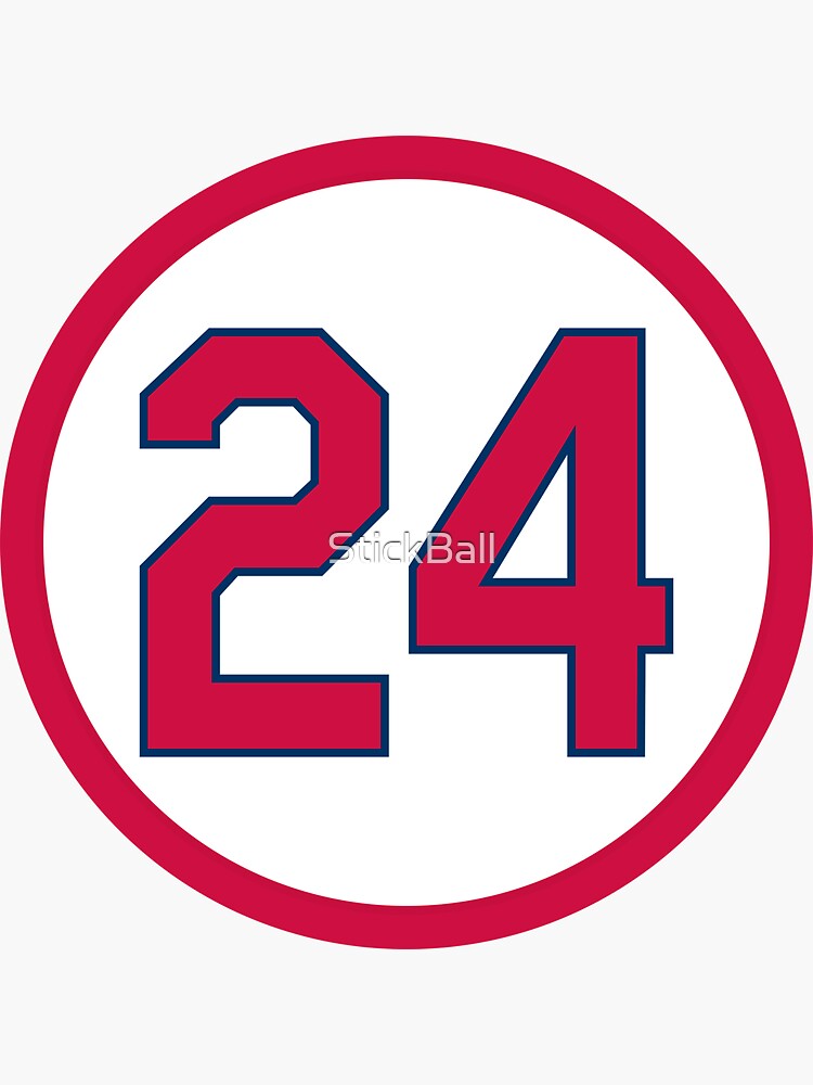 Whitey Herzog #24 Jersey Number Sticker for Sale by StickBall