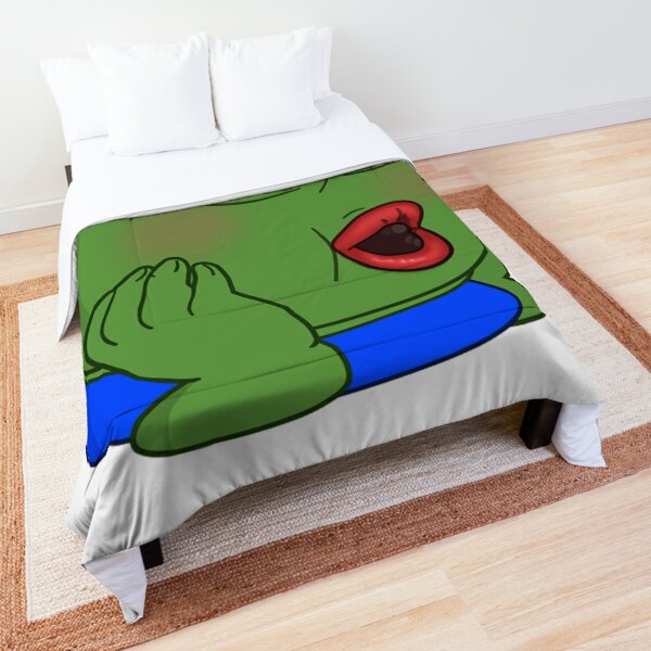 Sodapoppin Pepe Twitch Streamer Emote Pepega Dank Meme Duvet Cover