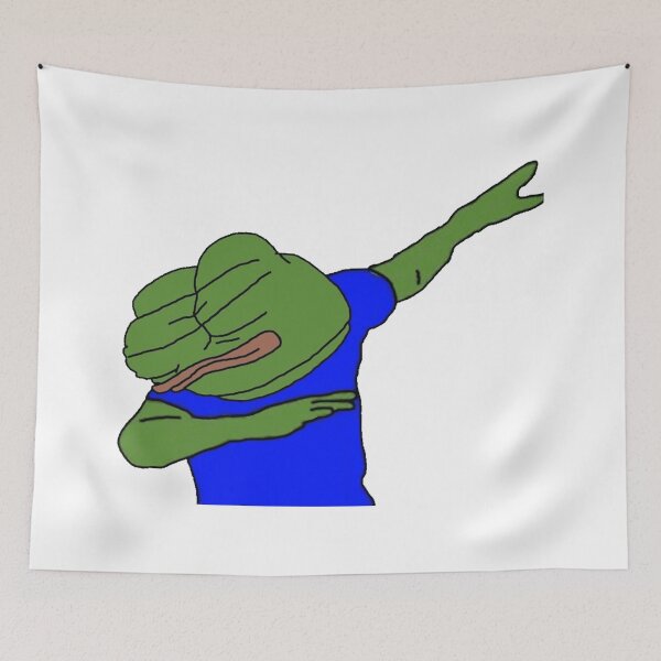 Item preview, sodapoppin dabbing pepe twitch streamer emote pepega funny dank meme designed and sold by RUCZENO.