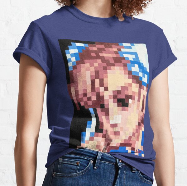 Chun-Li Pixel Portrait Classic T-Shirt