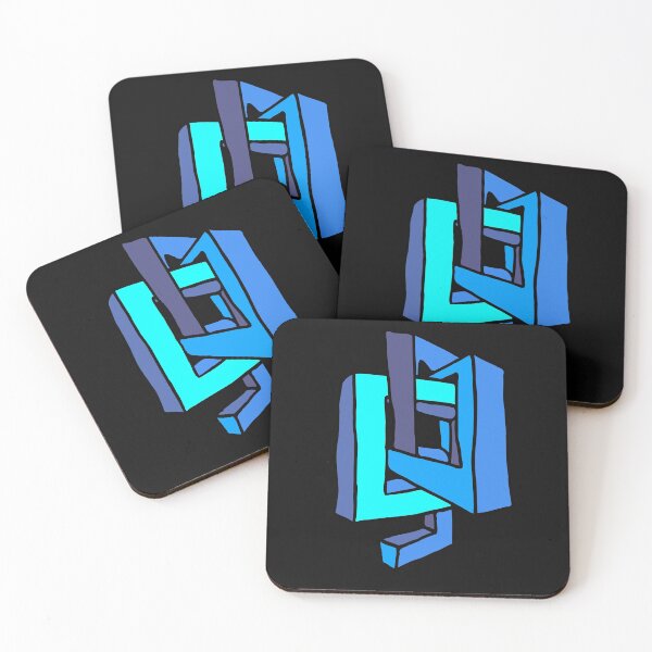 Item preview, Geometric Bright Blue Shapes designed and sold by Chubuter.