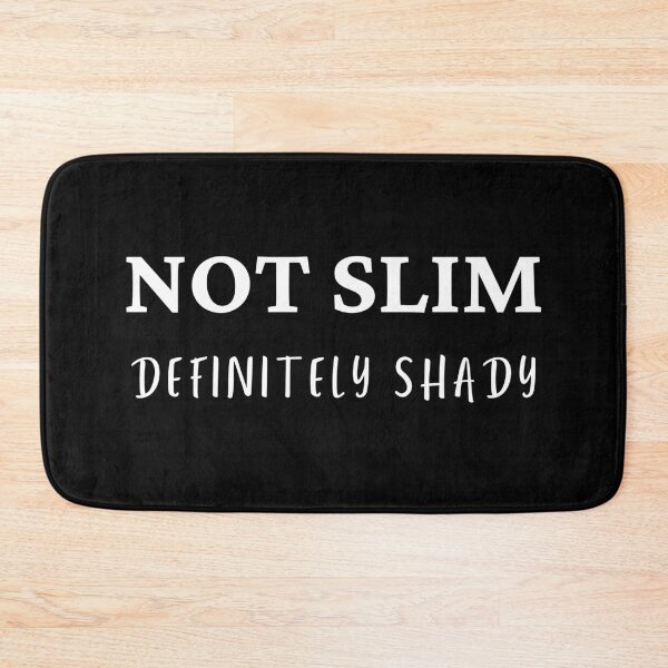 Item preview, Not Slim, definitely Shady - funny gym workout shirt. designed and sold by HaychGee.