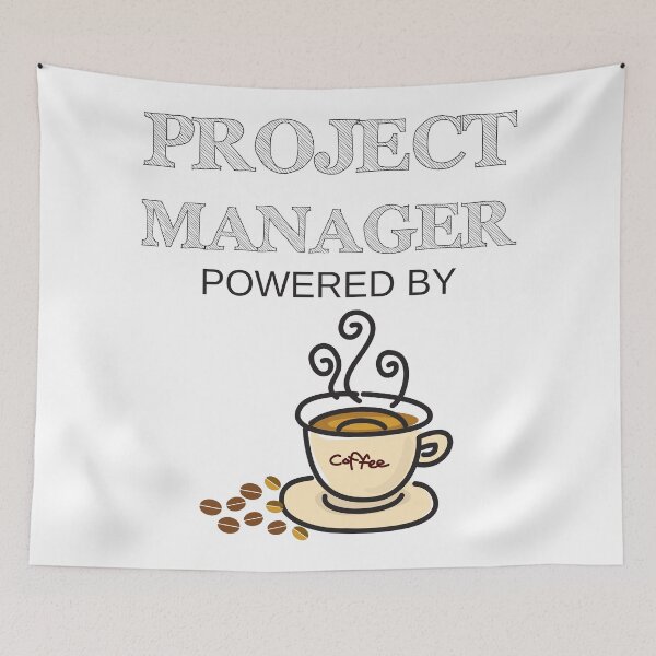 Artikelvorschau, Projektmanager Powered By Coffee entworfen und verkauft von 4AllTimes.