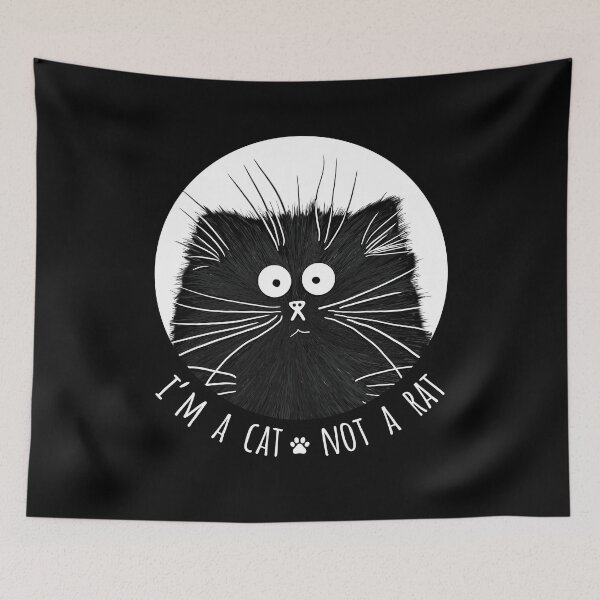 Item preview, Funny Ugly Black Cat designed and sold by KA DESIGNS.