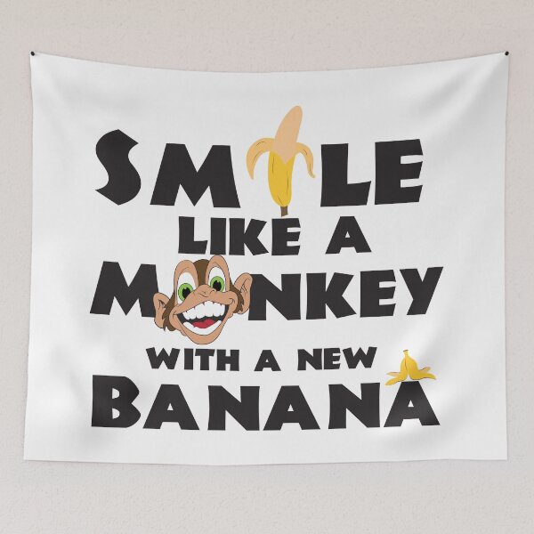 Item preview, Smile Like A Monkey With A New Banana designed and sold by 4AllTimes.