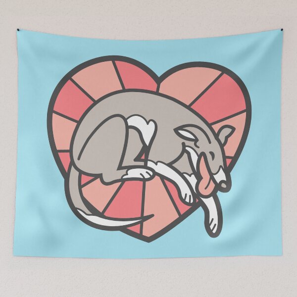 Item preview, Galgo Whippet Sighthound Corazón Rosa Italiano Iggie Love designed and sold by Wreaux.