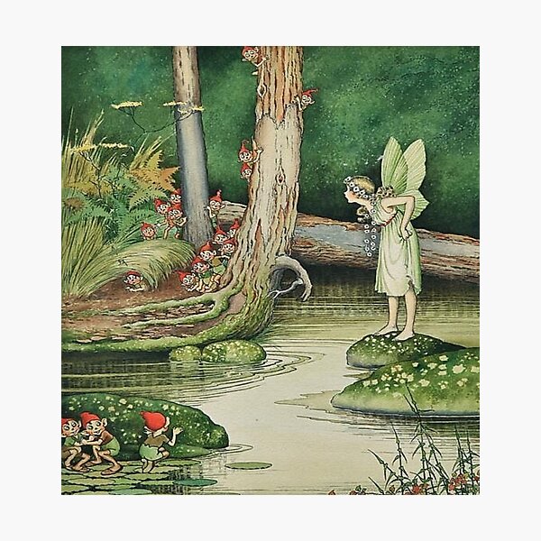アート・デザイン・音楽 The Fairy World of Ida Rentoul Outhwaite Ida Rentoul Outhwaite Fairyland, Kidsroom Wall Art, Vintage
