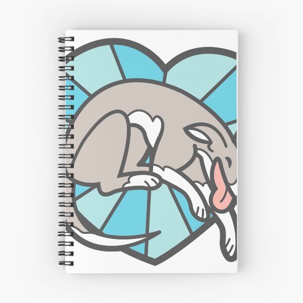 Item preview, Greyhound Whippet Sighthound Pink Blue Italian Iggie Love designed and sold by Wreaux.