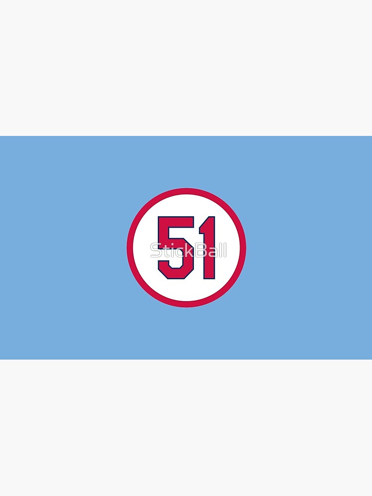 Willie McGee #51 Jersey Number Sticker for Sale by StickBall