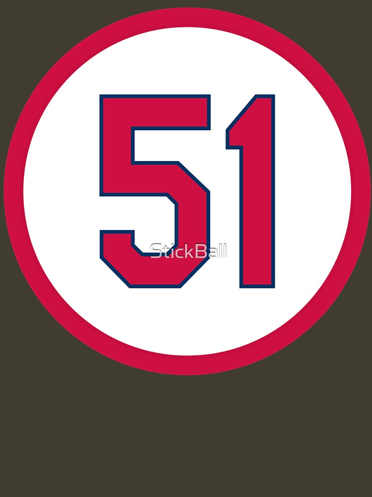 Willie McGee #51 Jersey Number Sticker for Sale by StickBall