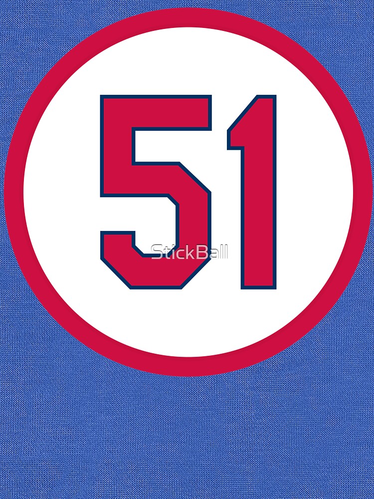 Willie McGee #51 Jersey Number Sticker for Sale by StickBall