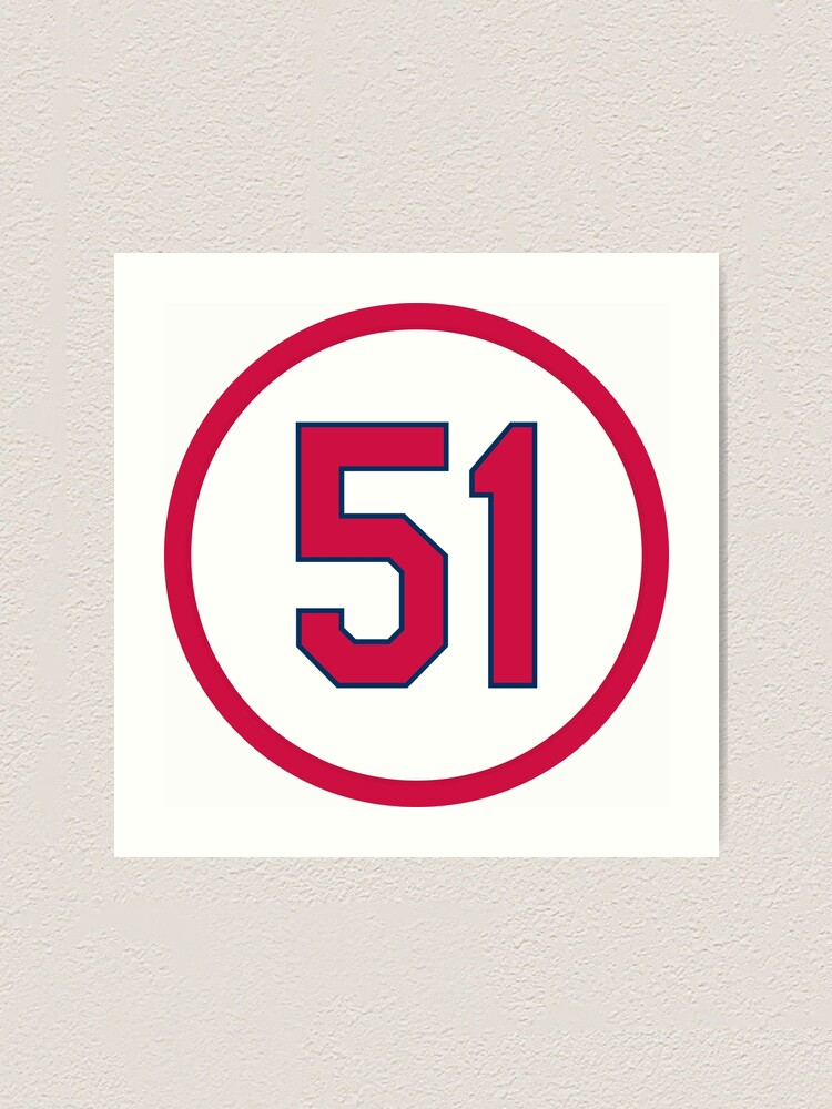 Willie McGee #51 Jersey Number Art Print for Sale by StickBall