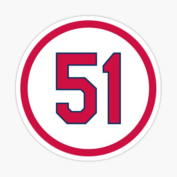 Randy Johnson #51 Jersey Number Sticker for Sale by StickBall