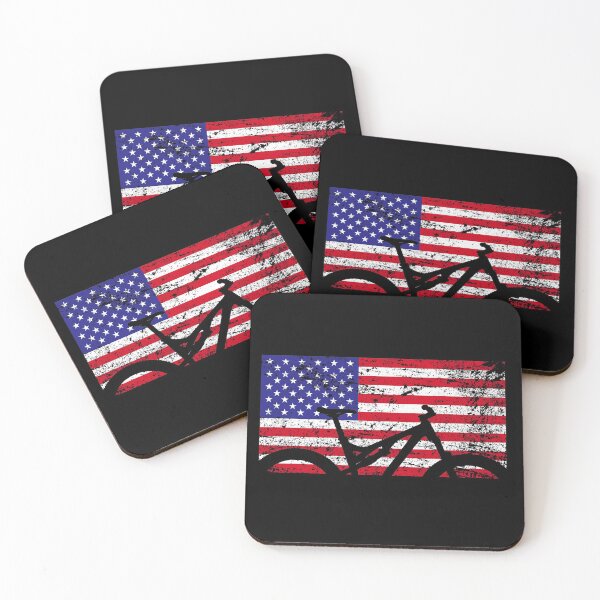 Item preview, American Flag Mountain Bike USA Vintage United States Flag designed and sold by teedad.