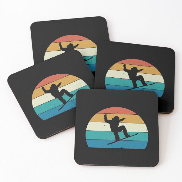 Item preview, Snowboarding Retro Vintage Cool Snowboarder Sunset designed and sold by EstelleStar.
