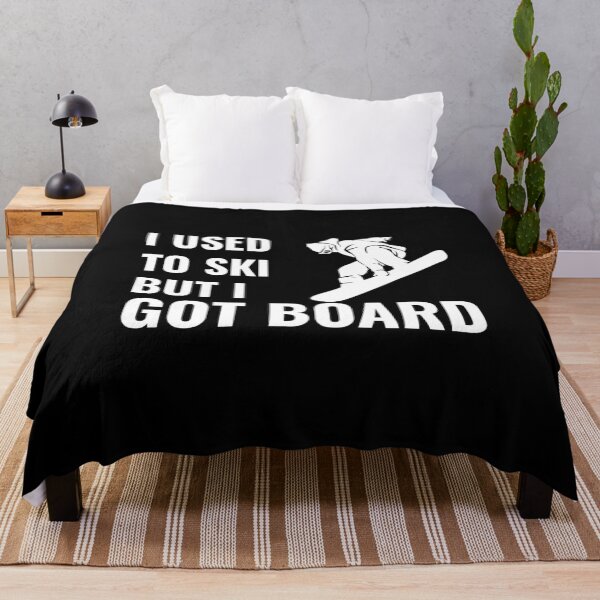 Item preview, Snowboard Pun - I used to ski, but I got BOARD designed and sold by EstelleStar.