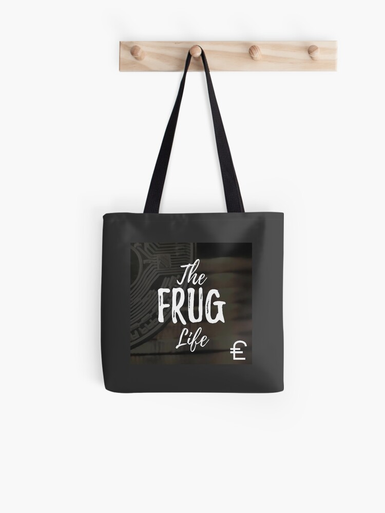 Thumbnail 1 of 2, Tote Bag, The Frug Life Logo designed and sold by TheFrugLife.