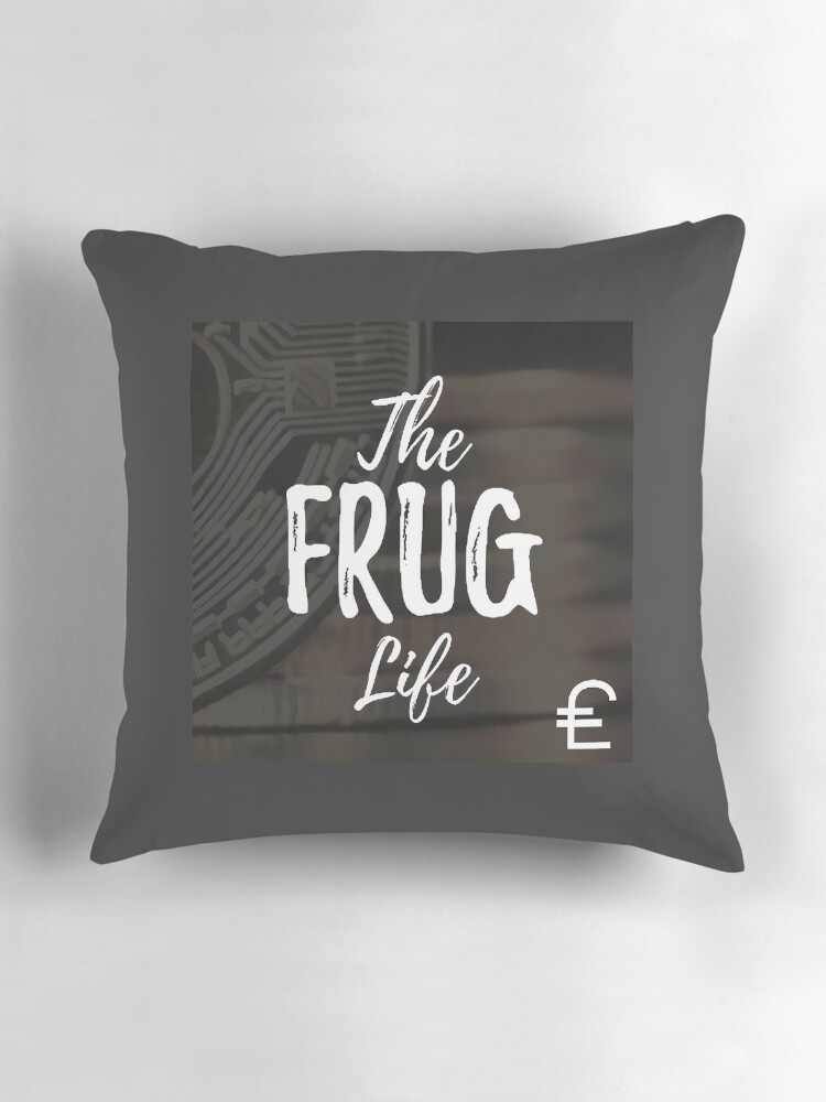 Thumbnail 3 of 4, Pillow, The Frug Life Logo designed and sold by TheFrugLife.