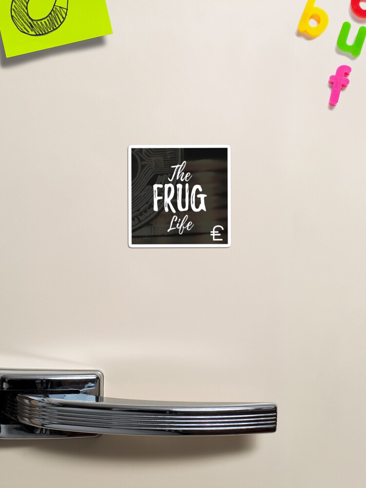 Thumbnail 1 of 3, Magnet, The Frug Life Logo designed and sold by TheFrugLife.