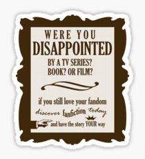 Discover Fanfiction Today Sticker