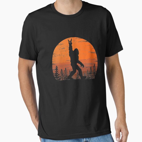 Item preview, Funny Retro Bigfoot Rock Roll Shirt Forest Sasquatch Believers Birthday T-Shirt designed and sold by nicenicenice9.