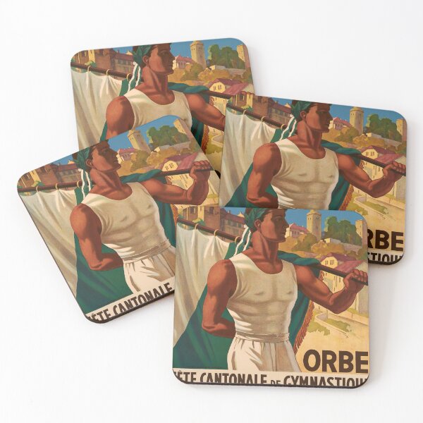 Item preview, viejo fete cantonale de gymnastique orbe vintage reclame designed and sold by CorasPosters.