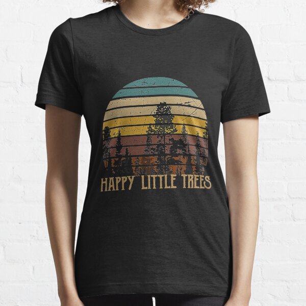 Happy Little Tree Retro Bob tshirt Ross Christmas Gifts Xmas T-Shirt Essential T-Shirt