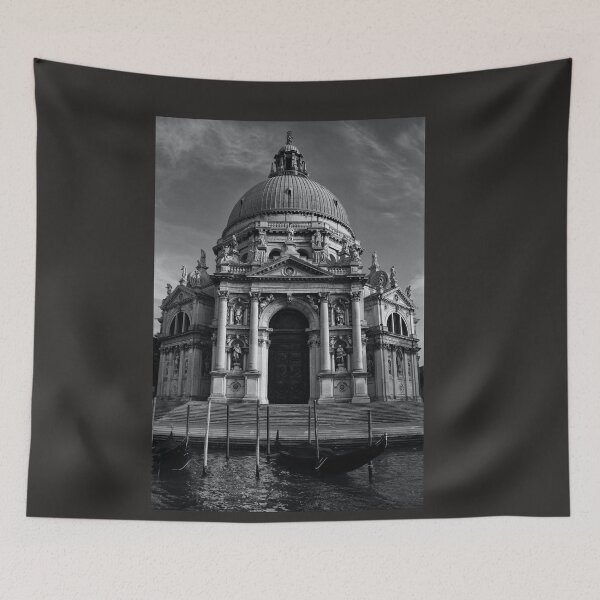 Item preview, Black and White Photo Basilica di Santa Maria della Salute - Venice Italy designed and sold by AlteredAtelier.
