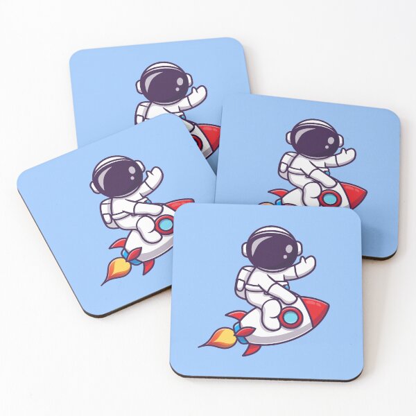 Item preview, Cute Astronaut Riding Rocket designed and sold by artPS.
