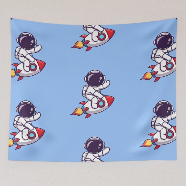 Item preview, Cute Astronaut Riding Rocket designed and sold by artPS.