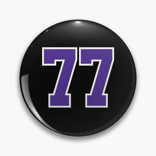 Item preview, Seventy-Seven Purple Jersey Number Sports 77 designed and sold by HelloFromAja.