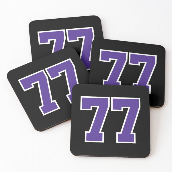 Item preview, Seventy-Seven Purple Jersey Number Sports 77 designed and sold by HelloFromAja.